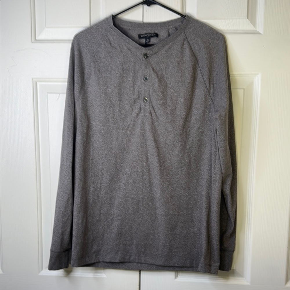 Banana Republic Charcoal Long Sleeve Henley